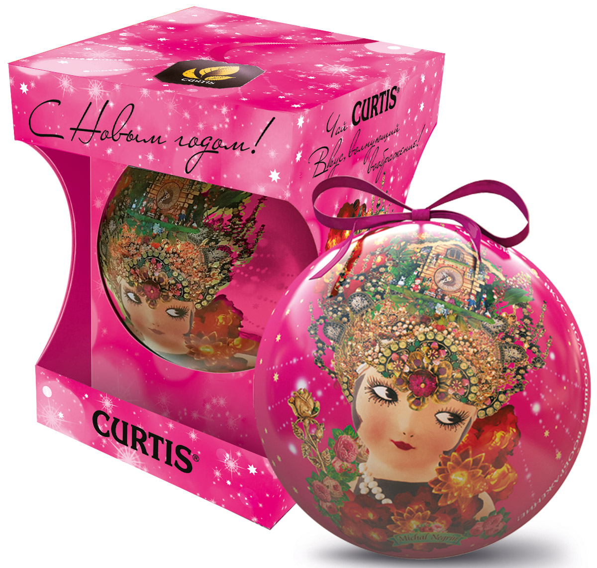 Curtis She-Shy Christmas Ball розовый, черный листовой чай, 30 г100134_розовый Curtis She-Shy Christmas Ball розовый, черный листовой чай, 30 г100134_розовыйПревосходный черный цейлонский чай Curtis She-Shy Christmas Ball в новогодней подарочной упаковке в форме шара золотого цвета. Отлично подойдет в качестве подарка на новогодние праздники.Уважаемые клиенты! Обращаем ваше внимание на то, что упаковка может иметь несколько видов дизайна. Поставка осуществляется в зависимости от наличия на складе.