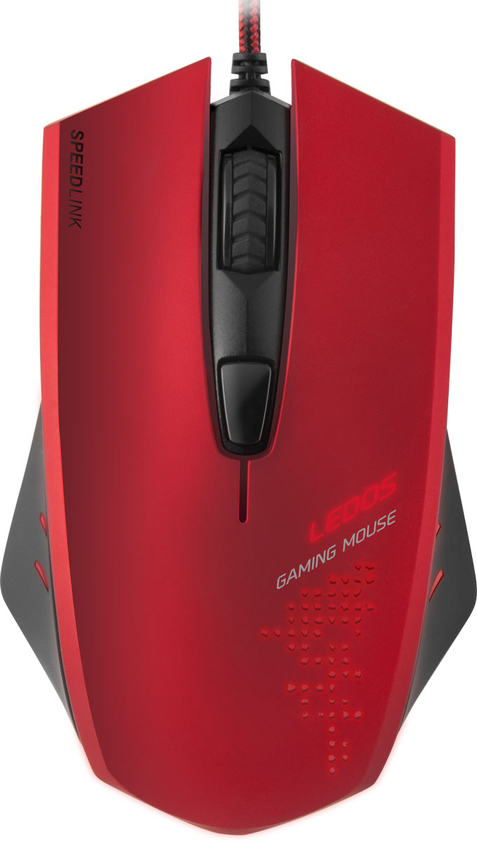 Speedlink Ledos, Red мышь игроваяSL-6393-RD Speedlink Ledos, Red мышь игроваяSL-6393-RDВ разгаре стремительных сражений требуются быстрая реакция и стойкость. Чтобы в гуще противников в пылу стремительной атаки вам хватило огневой мощи, Speedlink Ledos предлагает дополнительную кнопку быстрого огня, которая помогает игроку и автоматически выполняет двойной клик. Всего одно нажатие на эту кнопку – и ваши противники попадают под шквальный обстрел. Дополнительная кнопка режима Снайпер обеспечивает оптимальную точность. При ее нажатии, разрешение датчика автоматически понижается до 500 dpi – благодаря этому скорость мыши временно замедляется, чтобы вы могли спокойно и точно прицелиться. Неоценимое преимущество для скрытных миссий или ситуаций, где результат сражения может быть решен всего одним выстрелом.5 программируемых кнопок:Высокочувствительные кнопки мгновенно переносят ваши команды у игру, две дополнительные боковые кнопки можно задействовать как для выделенных игровых команд, так и для голосового чата.Оптический сенсор с разрешением 3000 dpi:Надежный оптический сенсор прекрасно работает без срывов на любых поверхностях, а возможность выбора нескольких вариантов разрешения от 500 до 3000 dpi поможет подобрать идеальное разрешение сенсора для различных игровых ситуаций.Усиленная конструкция кабеля:Кабель в защитной тканевой оплетке поможет мышке прослужить максимально долго, даже при использовании мыши в самых жарких сражениях. Длина кабеля позволяет комфортно пользоваться мышкой, даже если системный блок ПК расположен под столом.Переключатель DPI:Отдельная кнопка для переключения DPI помогает оперативно менять разрешение мыши в зависимости от игровой ситуации – обеспечьте себе высокую точность снайпера и быстрый поворот башни танка.Эффект красной подсветки:Красная подсветка поможет лучше сфокусироваться, настроится на игру и получить от неё максимум удовольствия.Противоскользящее покрытие:Корпус мышки имеет специальное покрытие, оно обеспечивает надежный хват мыши рукой, мышь не проскальзывает в руке даже в самых жарких баталиях. Покрытие не облазит под воздействием пота и загрязнений, просто протрите мышь и она станет как новая.
