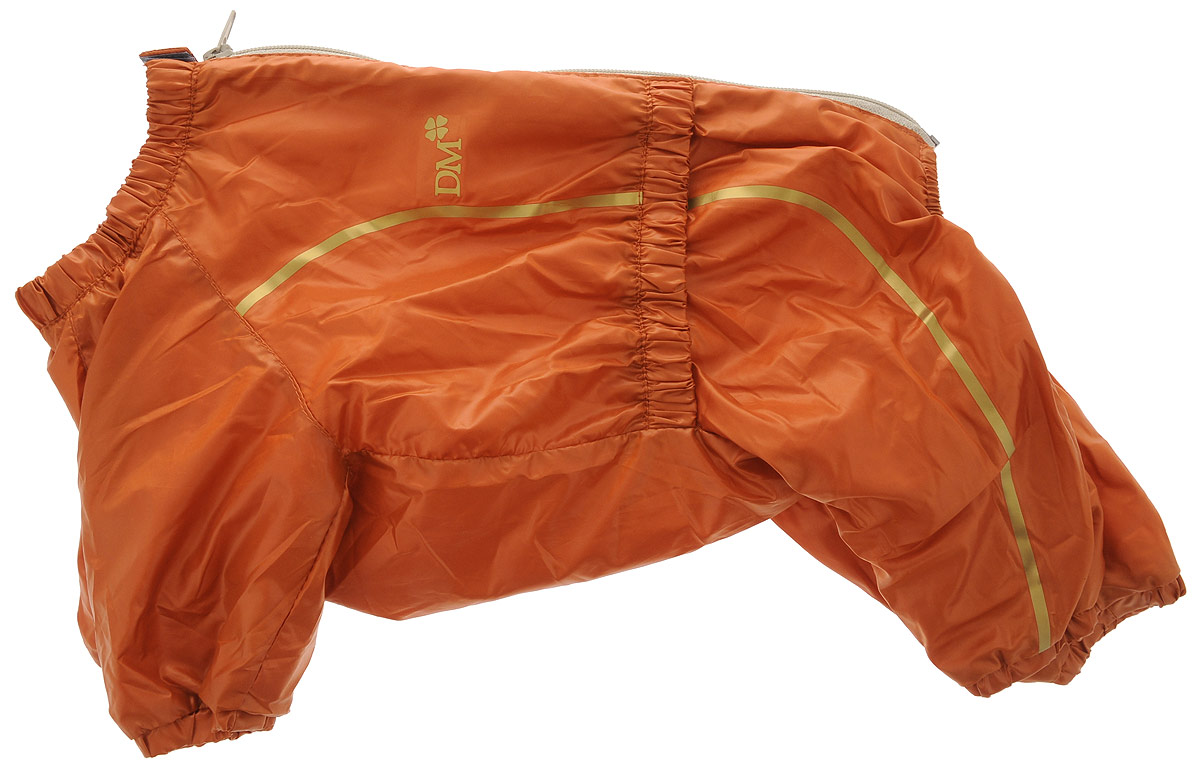 Комбинезон для собак Dogmoda Альпы, для девочки, цвет: оранжевый, золотой. Размер 3 (L). DM-150326DM-150326-3_оранжевый Комбинезон для собак Dogmoda Альпы, для девочки, цвет: оранжевый, золотой. Размер 3 (L). DM-150326DM-150326-3_оранжевыйКомбинезон для собак Dogmoda Альпы отлично подойдет для прогулок поздней осенью или ранней весной.Комбинезон изготовлен из полиэстера, защищающего от ветра и осадков, с подкладкой из флиса, которая сохранит тепло и обеспечит отличный воздухообмен. Комбинезон застегивается на молнию и липучку, благодаря чему его легко надевать и снимать. Ворот, низ рукавов и брючин оснащены внутренними резинками, которые мягко обхватывают шею и лапки, не позволяя просачиваться холодному воздуху. На пояснице имеется внутренняя резинка. Изделие декорировано золотистыми полосками и надписью DM.Благодаря такому комбинезону простуда не грозит вашему питомцу и он не даст любимцу продрогнуть на прогулке.Длина спины: 29 см.Ширина спины: 18 см.