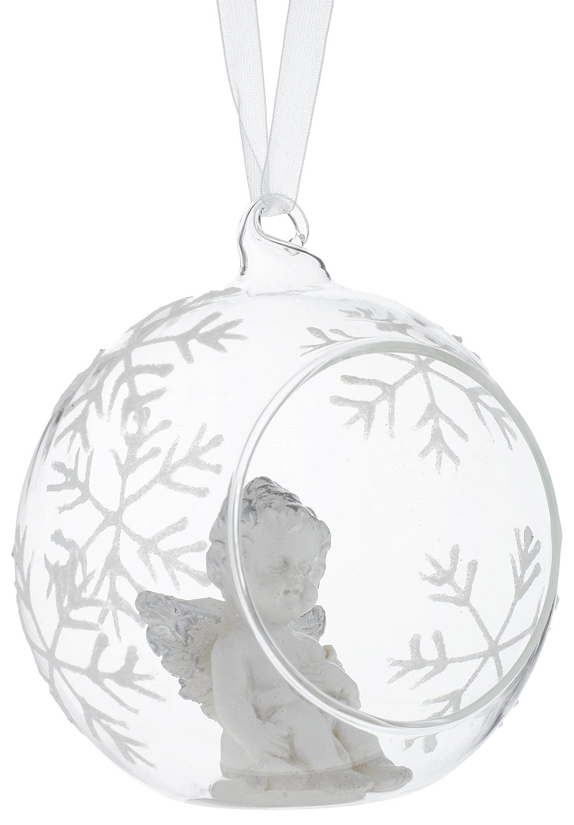 Украшение новогоднее подвесное Winter Wings Шар. Ангел, длина 9 смN079055 Украшение новогоднее подвесное Winter Wings Шар. Ангел, длина 9 смN079055Новогоднее украшение Winter Wings Шар. Ангел выполнено из стекла и в виде полусферы с фигуркой ангела внутри. Сама полусфера украшена рисунком из снежинок. С помощью специальной петельки украшение можно повесить в любом понравившемся вам месте. Но, конечно, удачнее всего оно будет смотреться на праздничной елке.Елочная игрушка - символ Нового года. Она несет в себе волшебство и красоту праздника. Создайте в своем доме атмосферу веселья и радости, украшая новогоднюю елку нарядными игрушками, которые будут из года в год накапливать теплоту воспоминаний.