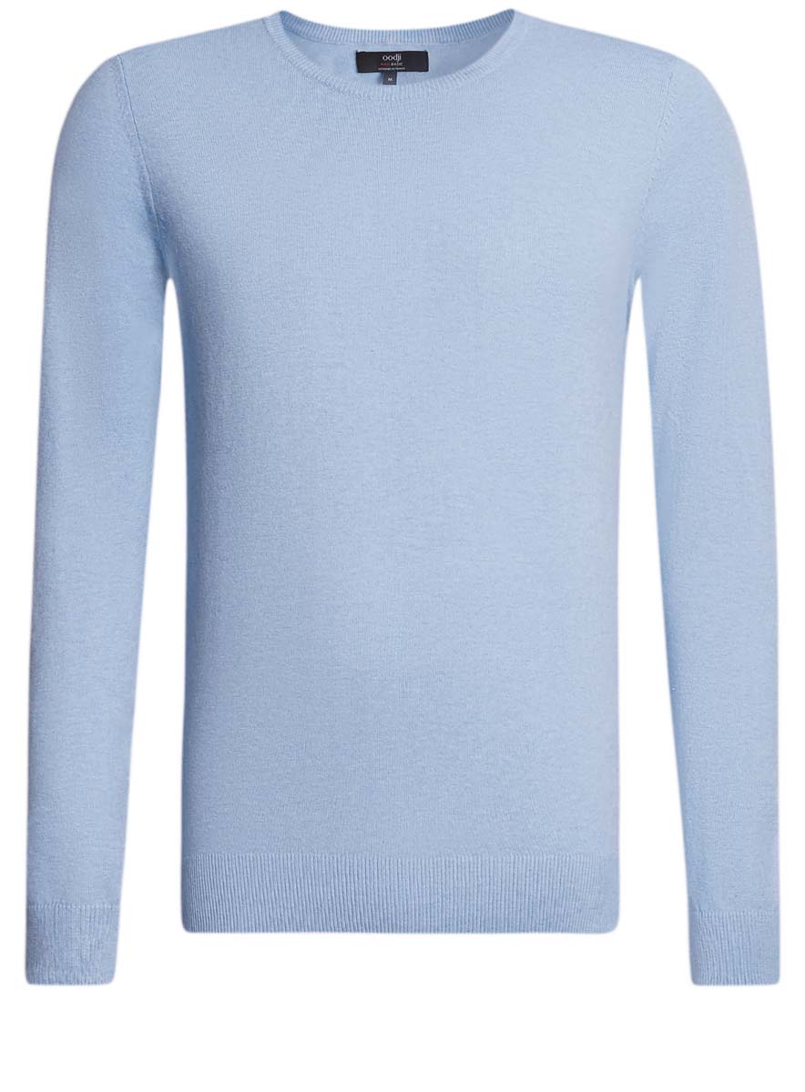 Джемпер мужской oodji Basic, цвет: светло-голубой. 4B112003M/34390N/7000M. Размер XL (56)4B112003M/34390N/7000M Джемпер мужской oodji Basic, цвет: светло-голубой. 4B112003M/34390N/7000M. Размер XL (56)4B112003M/34390N/7000MМужской джемпер oodji Basic выполнен из хлопка с добавлением полиамида. Модель с круглым вырезом горловины и длинными рукавами. Вырез горловины, манжеты рукавов и низ изделия связаны резинкой.