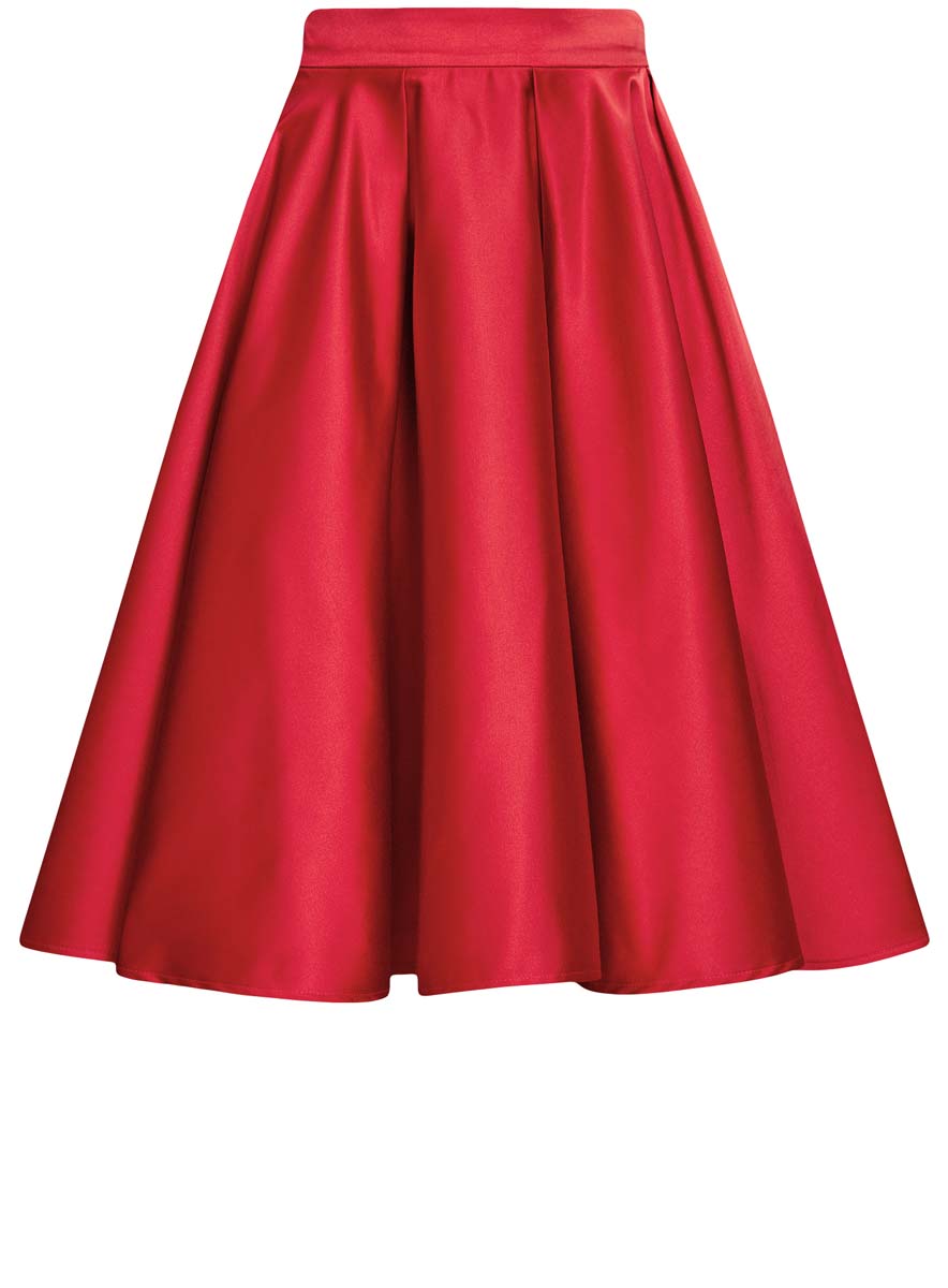 Юбка oodji Ultra, цвет: красный. 11600364-1/45975/3100N. Размер 34 (40-170)11600364-1/45975/3100N Юбка oodji Ultra, цвет: красный. 11600364-1/45975/3100N. Размер 34 (40-170)11600364-1/45975/3100NЮбка oodji Ultra выполнена из качественного комбинированного материала. В качестве материала подкладки используется полиэстер. Атласная модель-миди застегивается сбоку на застежку-молнию и от пояса оформлена стильными складками. Изнаночная сторона изделия дополнена твердой подкладкой из сетки, которая добавляет юбке пышность и объем.