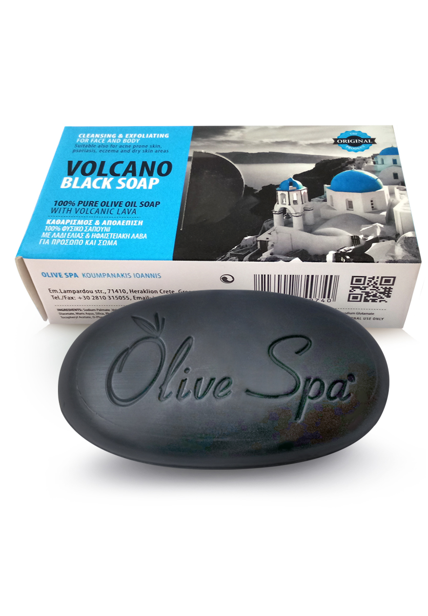 Мыло оливковое с вулканическим пеплом 