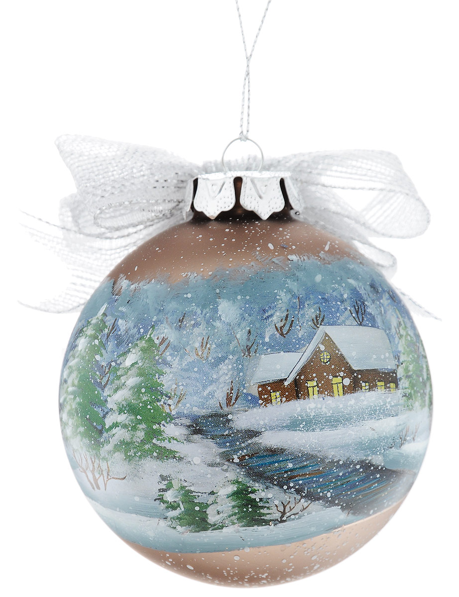 Украшение новогоднее подвесное Winter Wings Шар, диаметр 8 см. N07933N07933 Украшение новогоднее подвесное Winter Wings Шар, диаметр 8 см. N07933N07933Украшение Winter Wings Шар прекрасно подойдет для праздничного декора новогодней ели. Изделие выполнено из высококачественного стекла и украшено бантиком. Для удобного размещения на елке предусмотрена текстильная петелька.Елочная игрушка - символ Нового года. Она несет в себе волшебство и красоту праздника. Создайте в своем доме атмосферу веселья и радости, украшая новогоднюю елку нарядными игрушками, которые будут из года в год накапливать теплоту воспоминаний.