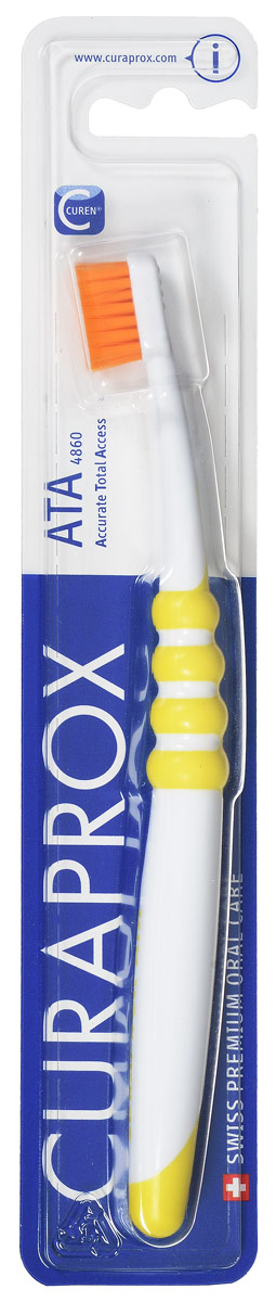 Curaprox ATA Зубная щетка подростковая цвет:желтый