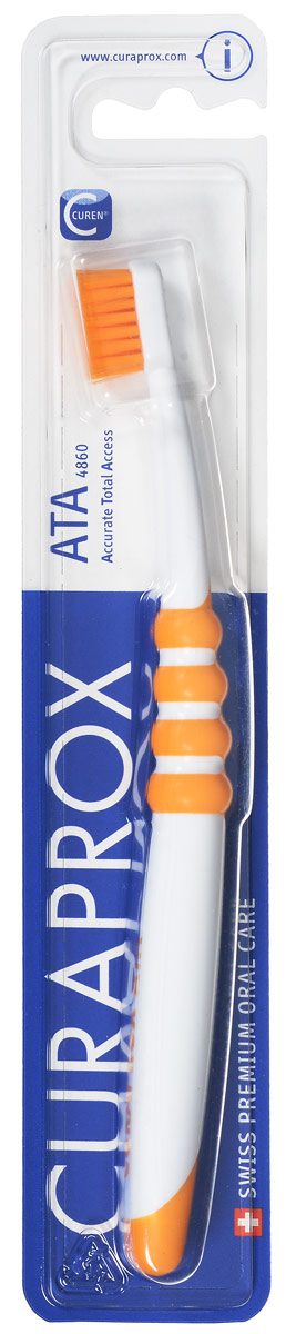 Curaprox ATA Зубная щетка подростковая цвет: оранжевый