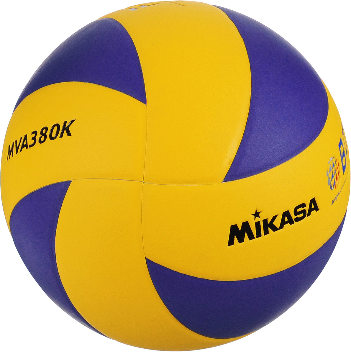 Мяч волейбольный Mikasa MVA 380K. Размер 5УТ-00005647 Мяч волейбольный Mikasa MVA 380K. Размер 5УТ-00005647Mikasa MVA 380K - это тренировочный и любительский мяч для тех, кто хочет играть в течение длительного времени настоящим брендовым мячом. Мяч состоит из 8 панелей, выполненных из синтетической кожи (поливинилхлорид). Камера выполнена из бутила и армирована нейлоновой нитью.УВАЖЕМЫЕ КЛИЕНТЫ!Обращаем ваше внимание на тот факт, что мяч поставляется в сдутом виде. Насос в комплект не входит.