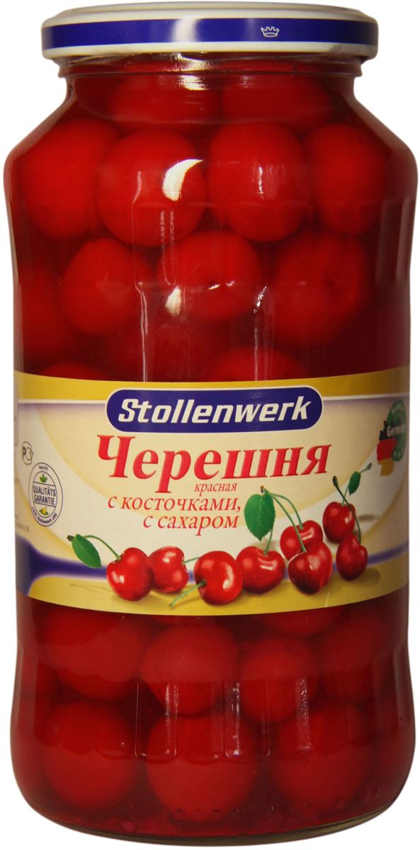 Stollenwerk черешня красная с косточкой, 680 г stollenwerk горошек молодой деликатесный 720 мл