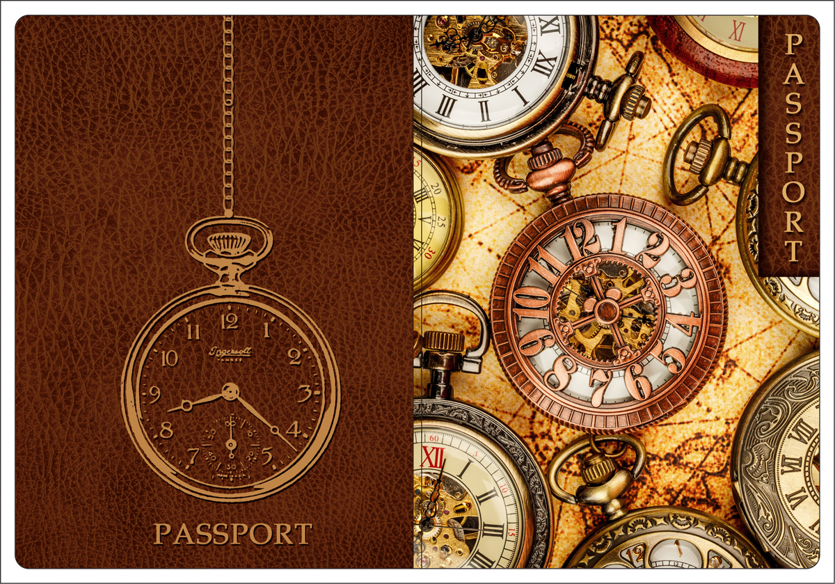 Обложка для паспорта Magic Home, цвет: коричневый, бежевый. 44511