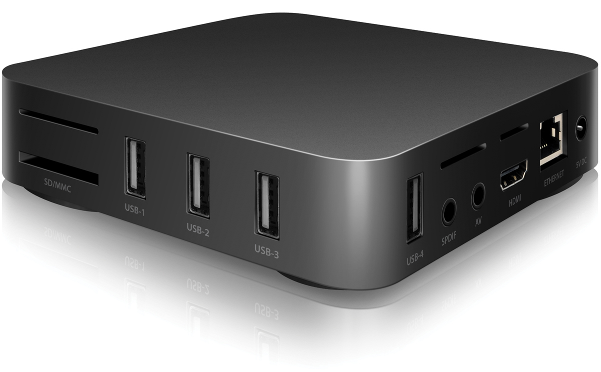 IconBIT Movie Smart TV медиаплеерMovie Smart TV IconBIT Movie Smart TV медиаплеерMovie Smart TVIconBIT Movie Smart TV является новейшим развлекательным центром на базе Android с четырехъядерным процессором, предназначенный для онлайн-вещания (OTT, IPTV).Movie SMAT TV совместим с большинством приложений, в том числе предоставляющим доступ к новейшим фильмам, телепередачам, уникальному контенту и прямым трансляциям спортивных событий.Быстрая и простая настройка пульта позволяет одновременно управлять телевизором и MovieSmart TV при помощи одного интуитивного пульта дистанционного управления.Модель является идеальным решением для бизнес потребностей и предназначен для непрерывной работы 24/7/365. Он может автоматически воспроизводить видео, аудио и фото файлы. Без отключения, без пауз, без возврата в меню. Простой в использовании.Обновление контента через USBАвтовключение, автовоспроизведение, зацикливание и повторЧетырехъядерный процессор ARMПамять: 1 ГБ DDR3, 8 ГБ Flash