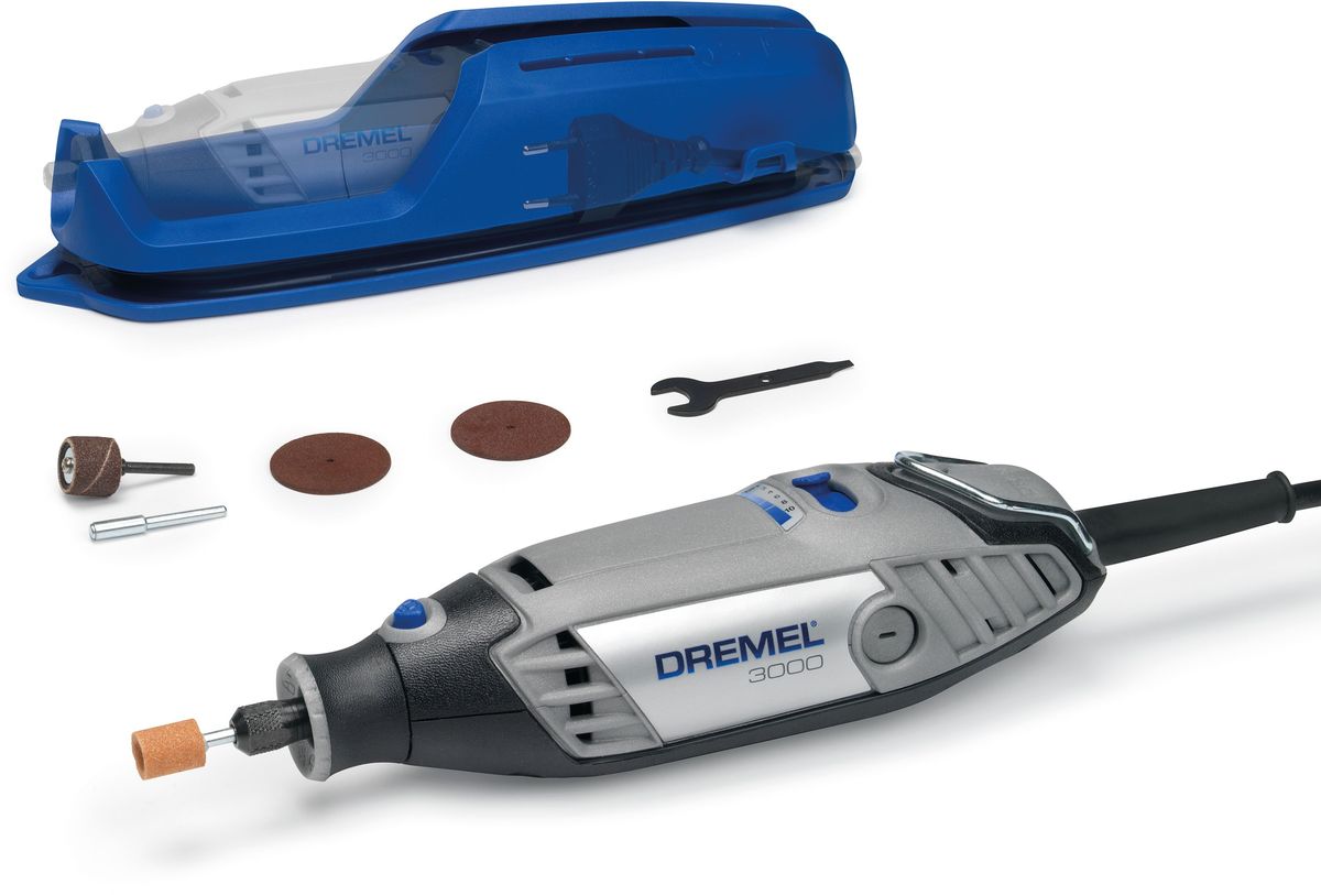 Набор Dremel Xmas 3000-5, 3 звезды, с насадкамиF0133000MG Набор Dremel Xmas 3000-5, 3 звезды, с насадкамиF0133000MGНабор Dremel Xmas 3000 - идеальный многофункциональный инструмент с инновационным наконечником быстрой смены оснастки EZ Twist, удобной мягкой накладкой и регулируемой частотой вращения для большего контроля. Набор включает 5 оригинальных насадок Dremel, включая EZ SpeedClic позволяющие быстро и качество выполнить широкий круг задач. Технические характеристики: Входная номинальная мощность: 130 Вт. Напряжение: 230 В. Частота вращения на холостом ходу: 10000 - 33000 об/мин. Вес инструмента: 0.55 кг.Особенности продукта: 1. Благодаря наконечнику EZ Twist для смены насадок, вам не понадобится гаечный ключ. 2. Мощность 130 Вт позволяет вам браться за любые, даже самые сложные DIY задачи. 3. Рукоятка с мягкой накладкой: минимум вибрации для удобства в работе. 4. Регулируемая скорость 10000-33000 об/мин: для комфортной работы с инструментом и максимальному контролю. 5. Встроенная петля: подвесьте инструмент на держатель недалеко от вашего рабочего места.