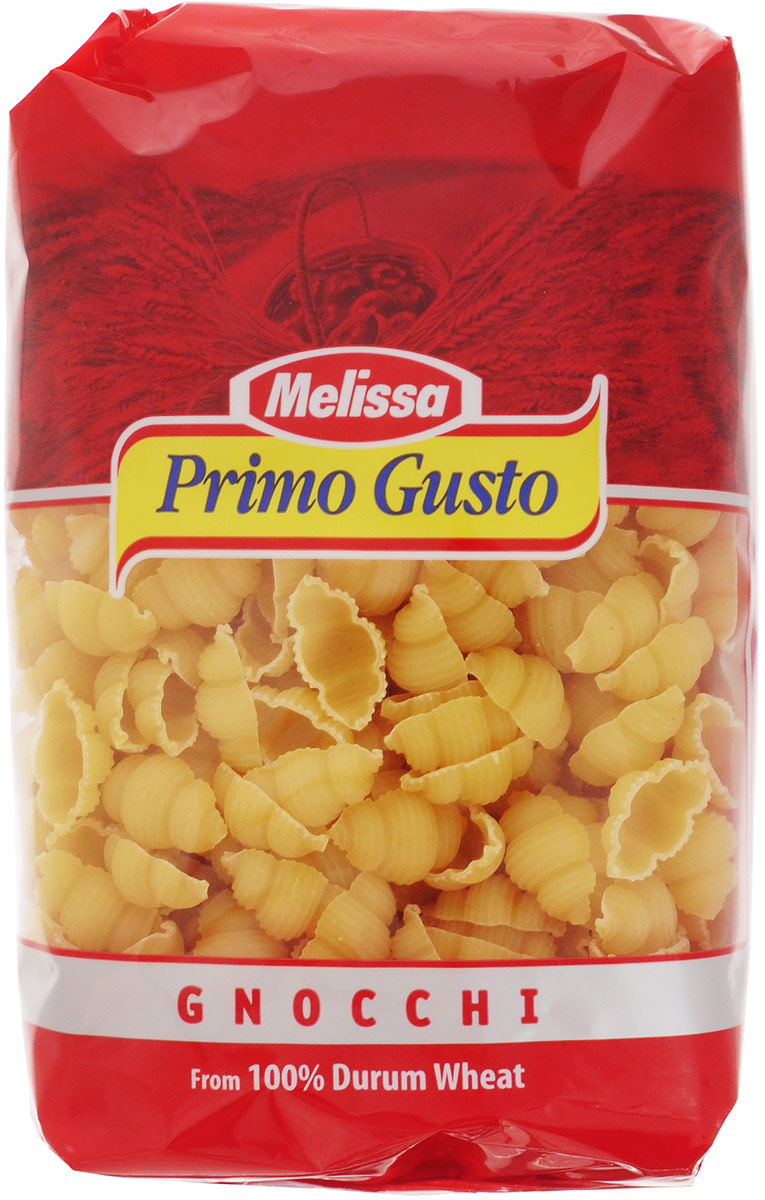 Melissa-Primo Gusto Паста Ньокки, 500 г14.0006 Melissa-Primo Gusto Паста Ньокки, 500 г14.0006Этот вид макаронных изделий крайне популярен в Средиземноморской кухне. Пасты Melissa-Primo Gusto изготовлены из муки грубых сортов, что делает макаронные изделия полезными и безопасными для фигуры. Такие макароны можно употреблять даже при строгой диете.Паста имеет светлый оттенок, как в сыром, так и в готовом виде, и сохраняет идеальную текстуру при приготовлении.Варить макароны 10-11 минут.