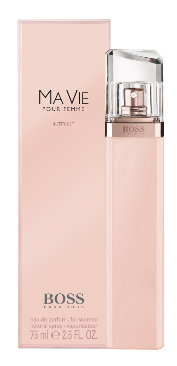 Hugo Boss Ma Vie Intense Парфюмерная вода женская75 мл0730870171219 Hugo Boss Ma Vie Intense Парфюмерная вода женская75 мл0730870171219Изысканный цветочный аромат является продолжением оригинального Boss Ma Vie, изданного в 2014, но более насыщенной, яркой, соблазнительной версией. Главная роль в сексуальном и притягательном букете отведена экзотическому благоуханию кактусового цвета. Его неожиданные, пикантные, сексуальные и свежие аккорды великолепно сочетаются с чувственной нежностью розового бутона и глубокой, интенсивной кедровой базой, создавая виртуозный баланс женственности и силы, независимости и хрупкости, простоты и роскоши. Элегантный и утонченный Boss Intense Ma Vie– прекрасный выбор для солнечного лета или теплой весны.Верхняя нота: Цветок кактуса.Средняя нота: Бутон розы.Шлейф: Кедр.Роза - королева цветов, для благородства и женственности.Дневной и вечерний аромат.