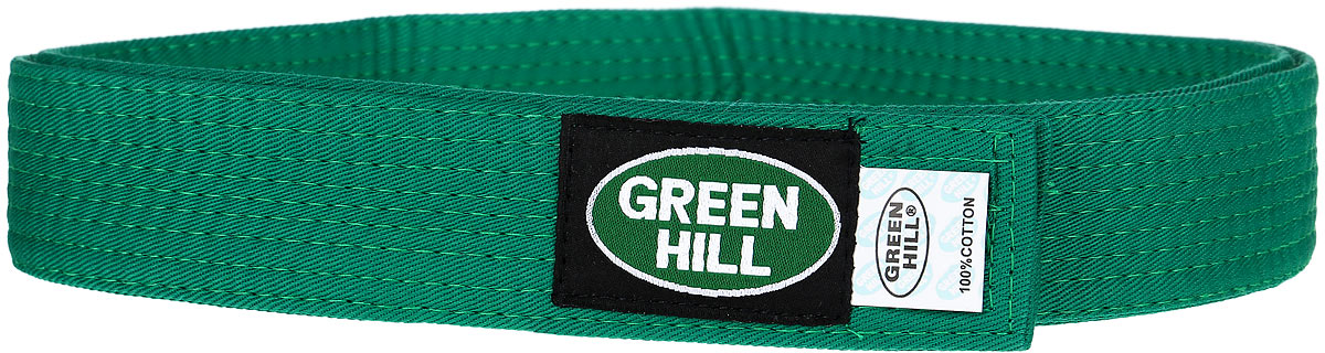 Пояс для кикбоксинга Green Hill 7-Contact, цвет: зеленый. KBB-1015. Размер 200KBB-1015 Пояс для кикбоксинга Green Hill 7-Contact, цвет: зеленый. KBB-1015. Размер 200KBB-1015Пояс для кикбоксинга Green Hill 7-Contact выполнен из плотного хлопкового материала с многорядной прострочкой. Модель дополнена текстильной нашивкой с названием бренда.