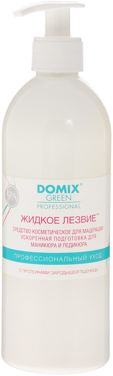 Domix Green Professional Жидкое лезвие для ванночек. Средство для подготовки к маникюру, 500 мл