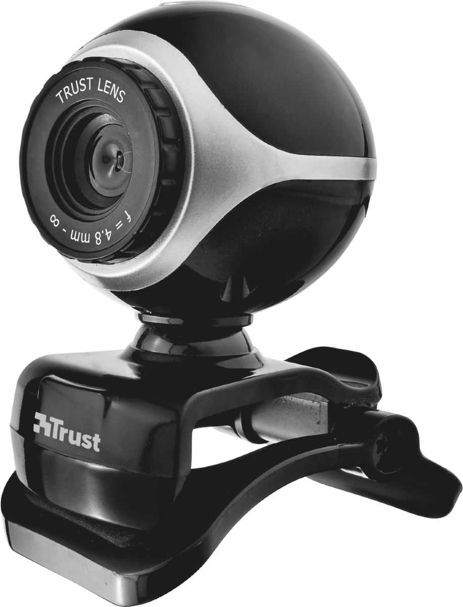 Trust Exis Webcam, Silver Black web-камера17003 Trust Exis Webcam, Silver Black web-камера17003Веб-камера Trust Exis Webcam с аппаратным разрешением 640 x 480 для получения четкого изображения. Идеальна для видеочатов, MSN/Live Messenger, Skype и т.д. Эта высококачественная камера с интерфейсом USB 2.0 обеспечивает высокую четкость и плавность видео для Skype и YouTube.
