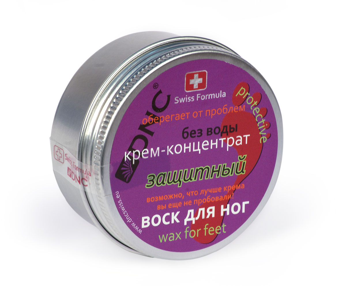 DNC Крем-концентрат, защитный, для ног, 80 мл36540 DNC Крем-концентрат, защитный, для ног, 80 мл36540Испытанное сочетание эфирных масел лекарственных растений с противогрибковым действием. Плотная естественная структура пчелиного воска и церезина создает надежную и долговременную защиту стопы и ногтей. Смягчает и увлажняет кожу.