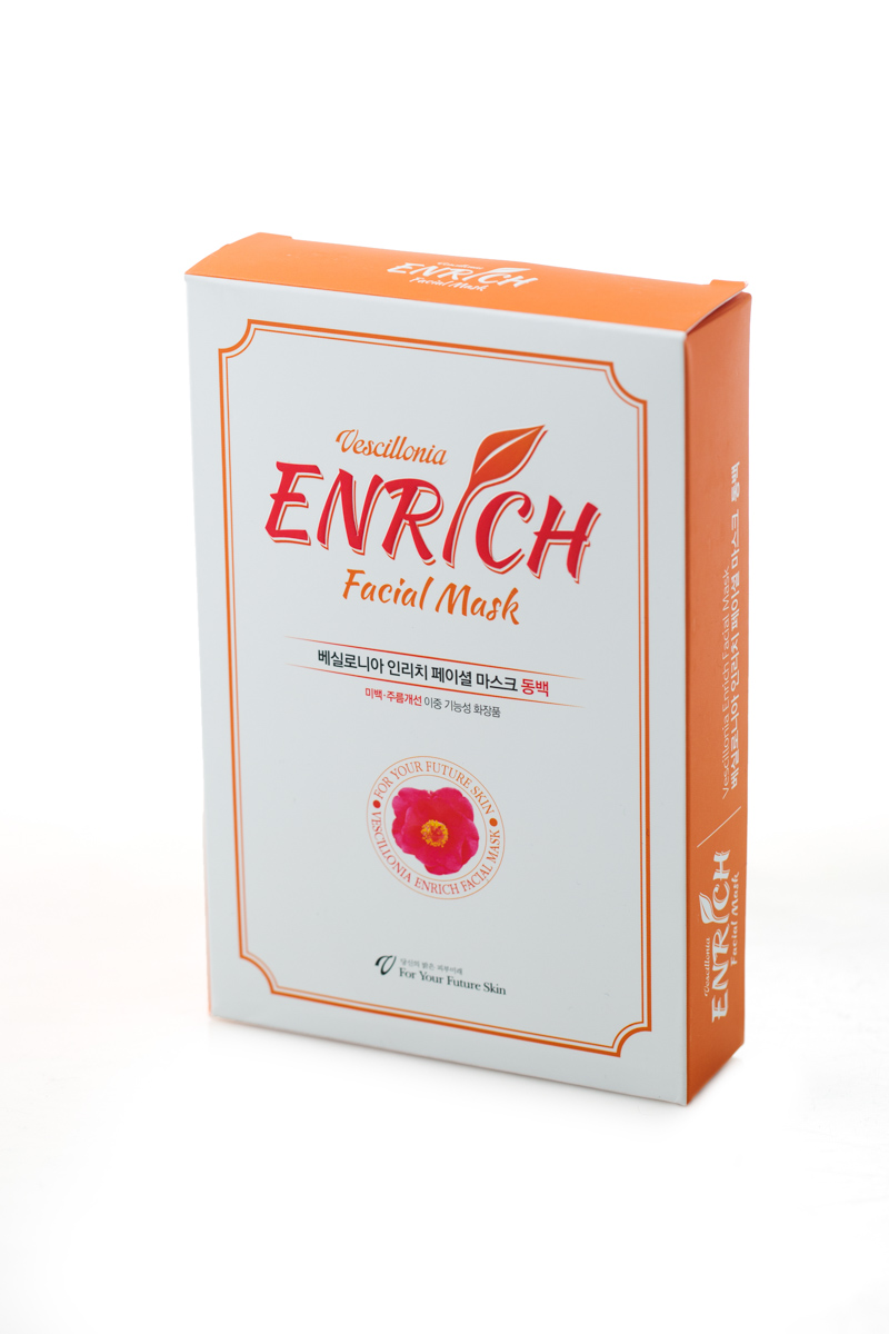 Маска для лица с экстрактом камелии Vescillonia Enrich Facial Mask, 5 шт00-00000123 Маска для лица с экстрактом камелии Vescillonia Enrich Facial Mask, 5 шт00-00000123Маска предназначена для ухода за кожей лица. Обладает питательными, защитными, смягчающими, регенерационными, увлажняющими, успокаивающими свойствами. Оказывает омолаживающее и тонизирующее действие, способствует профилактике образования морщини разглаживанию уже имеющихся. Антиоксидантный комплекс, содержащийся в масле Камелии, успешно обезвреживает свободные радикалы и препятствует дальнейшему их образованию