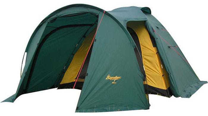Палатка CANADIAN CAMPER RINO 2 (цвет forest)30200048 Палатка CANADIAN CAMPER RINO 2 (цвет forest)30200048Туристическая палатка Canadian Camper Rino 2 – отличный вариант для отдыха на природе, путешествий и пеших походов. Эта двухместная палатка просторна, она легко устанавливается и собирается, а благодаря небольшому весу ее можно переносить на большие расстояния. Качественные современные материалы, продуманный дизайн и демократичная цена делают эту палатку оптимальным выбором для начинающих и опытных туристов.Габариты внешней палатки: 320 х 160 х 135 см. Габариты внутренней палатки: 210 х 155 х 130 см.
