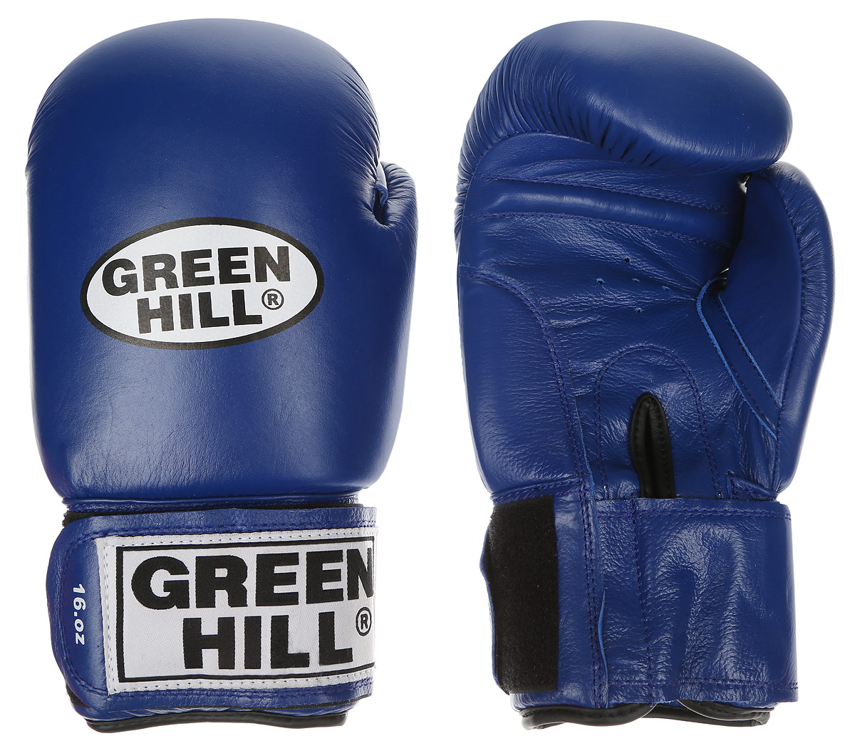 Перчатки боксерские Green Hill Tiger, цвет: синий, белый. Вес 16 унций. BGT-2010сBGT-2010с Перчатки боксерские Green Hill Tiger, цвет: синий, белый. Вес 16 унций. BGT-2010сBGT-2010сБоевые боксерские перчатки Green Hill Tiger применяются как для соревнований, так и для тренировок. Верх выполнен из натуральной кожи, вкладыш - предварительно сформированный пенополиуретан. Манжет на липучке способствует быстрому и удобному надеванию перчаток, плотно фиксирует перчатки на руке. Отверстия в области ладони позволяют создать максимально комфортный терморежим во время занятий.В перчатках применяется технология антинокаут.