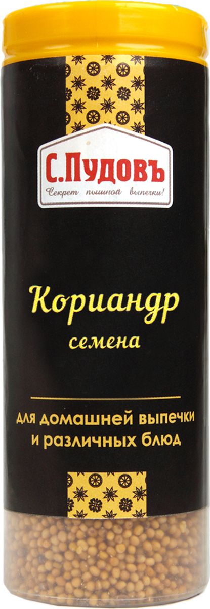 Пудовъ кориандр семена, 40 г4607012296214 Пудовъ кориандр семена, 40 г4607012296214Кориандр используется при приготовлении первых и вторых блюд, солений. Семена кориандра можно широко применять в выпечке домашних изделий: хлеба, булочек, батонов, пряников, коврижек, печенья. Кориандр придаст выпечке приятный пряный запах и вкус.Можно добавлять в тесто или использовать для отделки поверхности изделия целыми, либо измельченными.