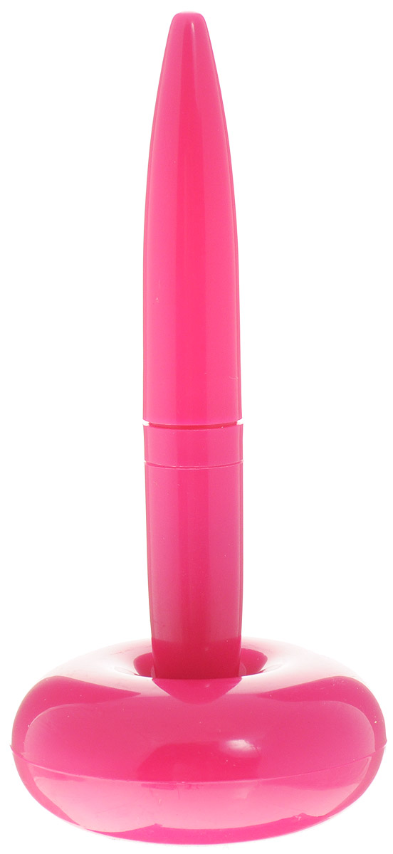 Эврика Ручка шариковая на подставке цвет корпуса розовый