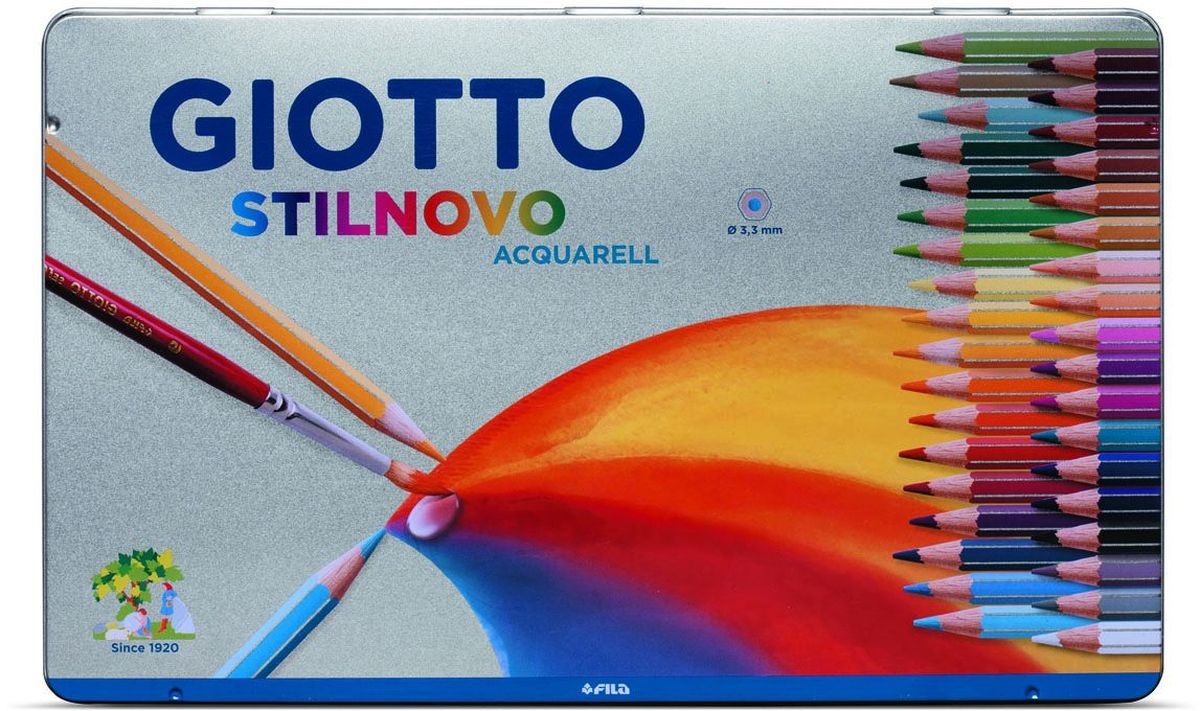 Giotto Набор цветных акварельных карандашей Scat Metallo 36 шт