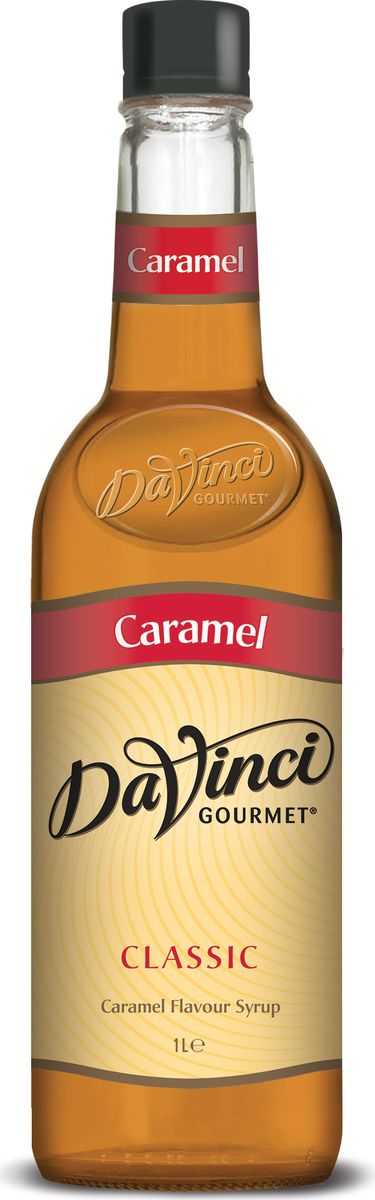 DaVinci Карамель сироп, 1 л20393709 DaVinci Карамель сироп, 1 л20393709Сироп Da Vinci Карамель - роскошное безалкогольное дополнение к кофе или какому-либо другому напитку. Топпинг признан международным качественным продуктом, который преобразит ваш душистый кофе. Оригинальный фирменный секрет производства этого сладкого десерта покорил сердца даже самых заядлых кофеманов. Сироп Да Винчи Карамель обладает уникальным ароматом со сливочно-карамельными нотками и вкусом с экзотическими оттенками карамели. Кроме кофе, сироп можно добавить в чай, мороженое, десерты, блины, выпечку и коктейли. Сироп Da Vinci Карамель пользуется большой популярностью во всем мире. Лакомство разливается в литровые бутылки с классической этикеткой, которые надолго сохраняют органолептические характеристики сиропа.