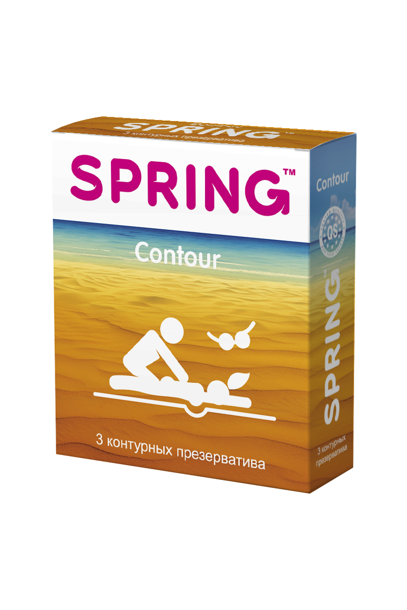 Презервативы SPRING™ Contour, контурныные, 3 шт.175 Презервативы SPRING™ Contour, контурныные, 3 шт.175Создают ощущение максимального комфорта и естественности для мужчин за счёт контурной формы презерватива. Большее наслаждение во время интимнои? близости, дополненное безупречнои? надежностью использования, с силиконовой смазкой