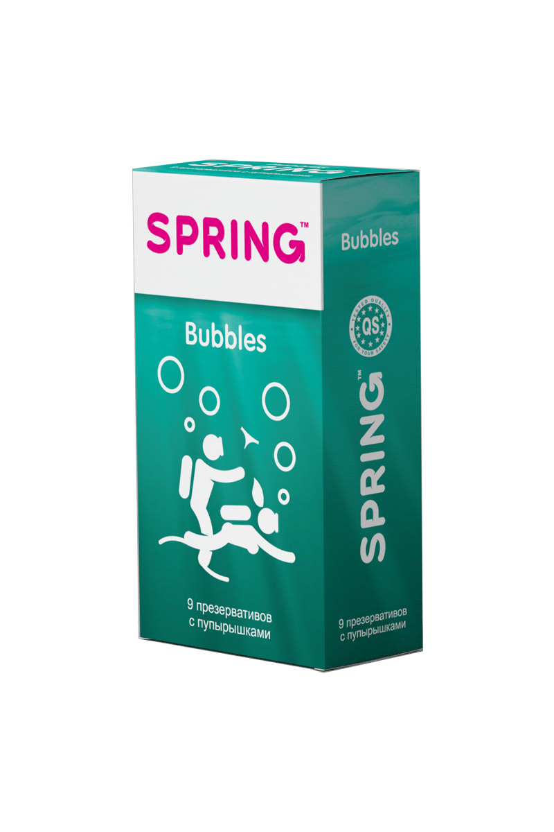 Презервативы SPRING™ Bubbles, с пупырышками, 9 шт. Презервативы SPRING™ Bubbles, с пупырышками, 9 шт.