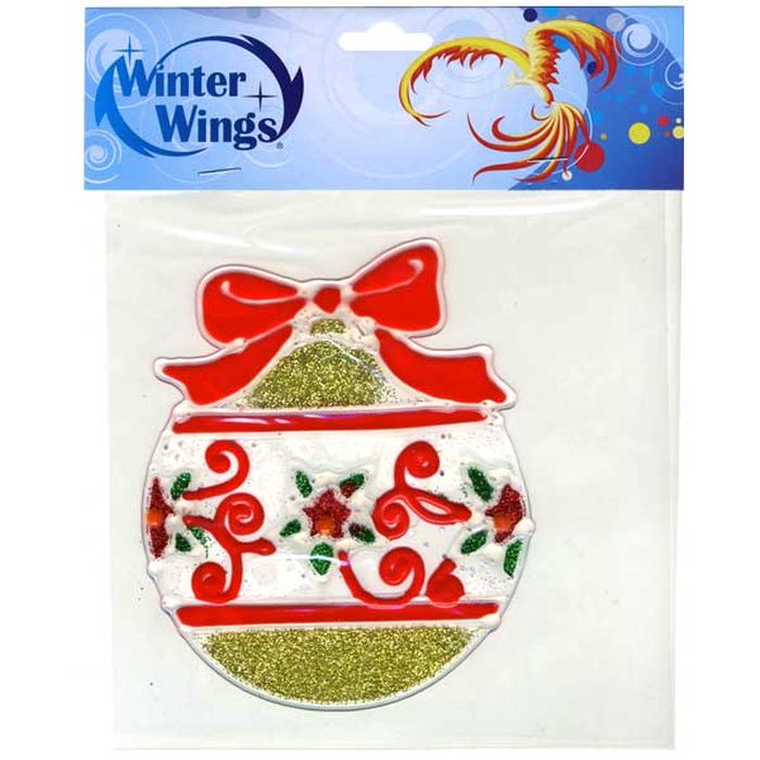 Украшение новогоднее оконное Winter Wings Новогодний шар, 15 х 15 см. N09308N09308 Украшение новогоднее оконное Winter Wings Новогодний шар, 15 х 15 см. N09308N09308Наклейки на стекло Winter Wings - креативный и недорогой способ украсить интерьер дома к Новому году. Декор наполнит комнату радостным и веселым настроением и создаст волшебную атмосферу праздника.