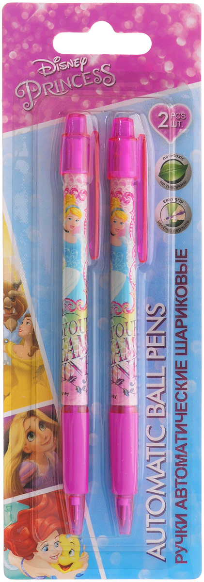 Disney Princess Набор шариковых ручек цвет чернил синий 2 штPRDB-US1-116-BL2 Disney Princess Набор шариковых ручек цвет чернил синий 2 штPRDB-US1-116-BL2Автоматические шариковые ручки Disney Princess станут незаменимым атрибутом в учебе любой школьницы. Каждая ручка снабжена резиновым упором для пальцев, который обеспечивает комфортное письмо. Подача стержня производится путем нажатия на кнопку в верхней части ручки. Качественный пишущий узел.В наборе две ручки со стержнями синего цвета.
