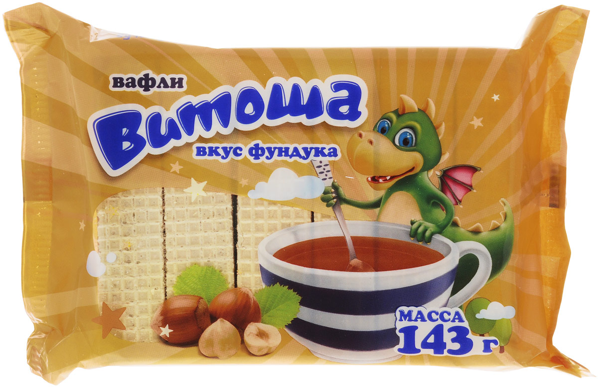 Витьба Вафли Витоша со вкусом фундука, 143 г699 Витьба Вафли Витоша со вкусом фундука, 143 г699Вафли Витьба Витоша со вкусом фундука - мобильный, питательный и сладкий перекус для молодых людей, ведущих активный, насыщенный и динамичный образ жизни!