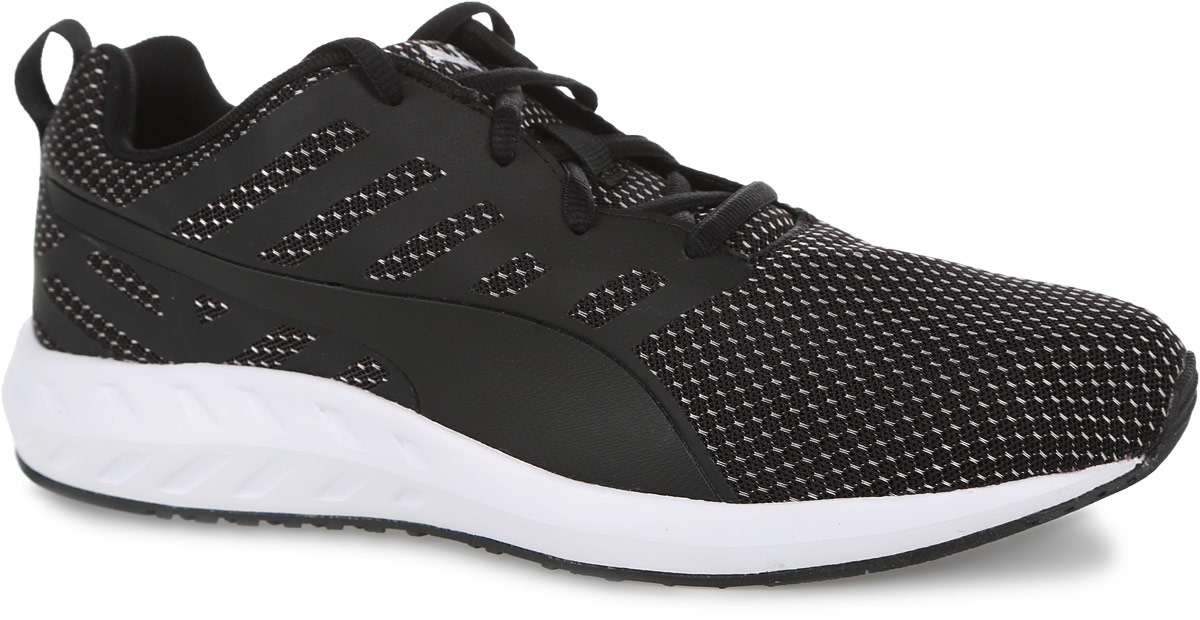 Кроссовки женские Puma Flare Mesh, цвет: черный. 18902903. Размер 6 (38)18902903 Кроссовки женские Puma Flare Mesh, цвет: черный. 18902903. Размер 6 (38)18902903Кроссовки Puma Flare Mesh - это легкость и свобода движения. Они сочетают все необходимые элементы конструкции: дышащий сетчатый верх, промежуточную подошву из пеноматериала для амортизации и поддержки, перепад высот подошвы, обеспечивающий естественный бег и плавный перекат. Кроссовки имеют шнуровку для идеального обхвата ступни и петлю на пятке для удобного надевания и снимания. Кроме того, кроссовки отлично выглядят и привлекают внимание.