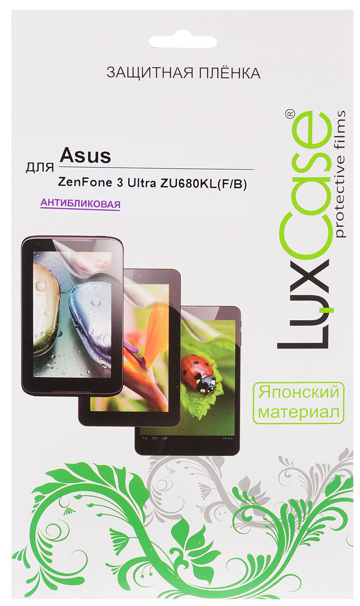 LuxCase защитная пленка для Asus ZenFone 3 Ultra ZU680KL (F&B), антибликовая51790 LuxCase защитная пленка для Asus ZenFone 3 Ultra ZU680KL (F&B), антибликовая51790Комплект защитных пленок LuxCase для Asus ZenFone 3 Ultra (ZU680KL) сохранит экран и заднюю сторону смартфона гладкими и предотвратит появление царапин и потертостей. Структура пленок позволяет им плотно удерживаться без помощи клеевых составов и выравнивать поверхность при небольших механических воздействиях. Пленки практически незаметны на смартфоне и сохраняют все характеристики цветопередачи и чувствительности сенсора.