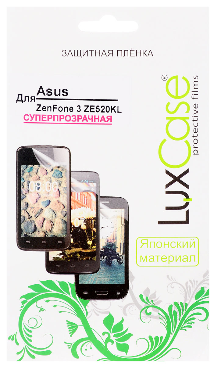 LuxCase защитная пленка для Asus ZenFone 3 ZE520KL, суперпрозрачная51794 LuxCase защитная пленка для Asus ZenFone 3 ZE520KL, суперпрозрачная51794Защитная пленка LuxCase для Asus ZenFone 3 ZE520KL сохраняет экран устройства гладким и предотвращает появление на нем царапин и потертостей. Структура пленки позволяет ей плотно удерживаться без помощи клеевых составов и выравнивать поверхность при небольших механических воздействиях. Пленка практически незаметна на экране гаджета и сохраняет все характеристики цветопередачи и чувствительности сенсора.