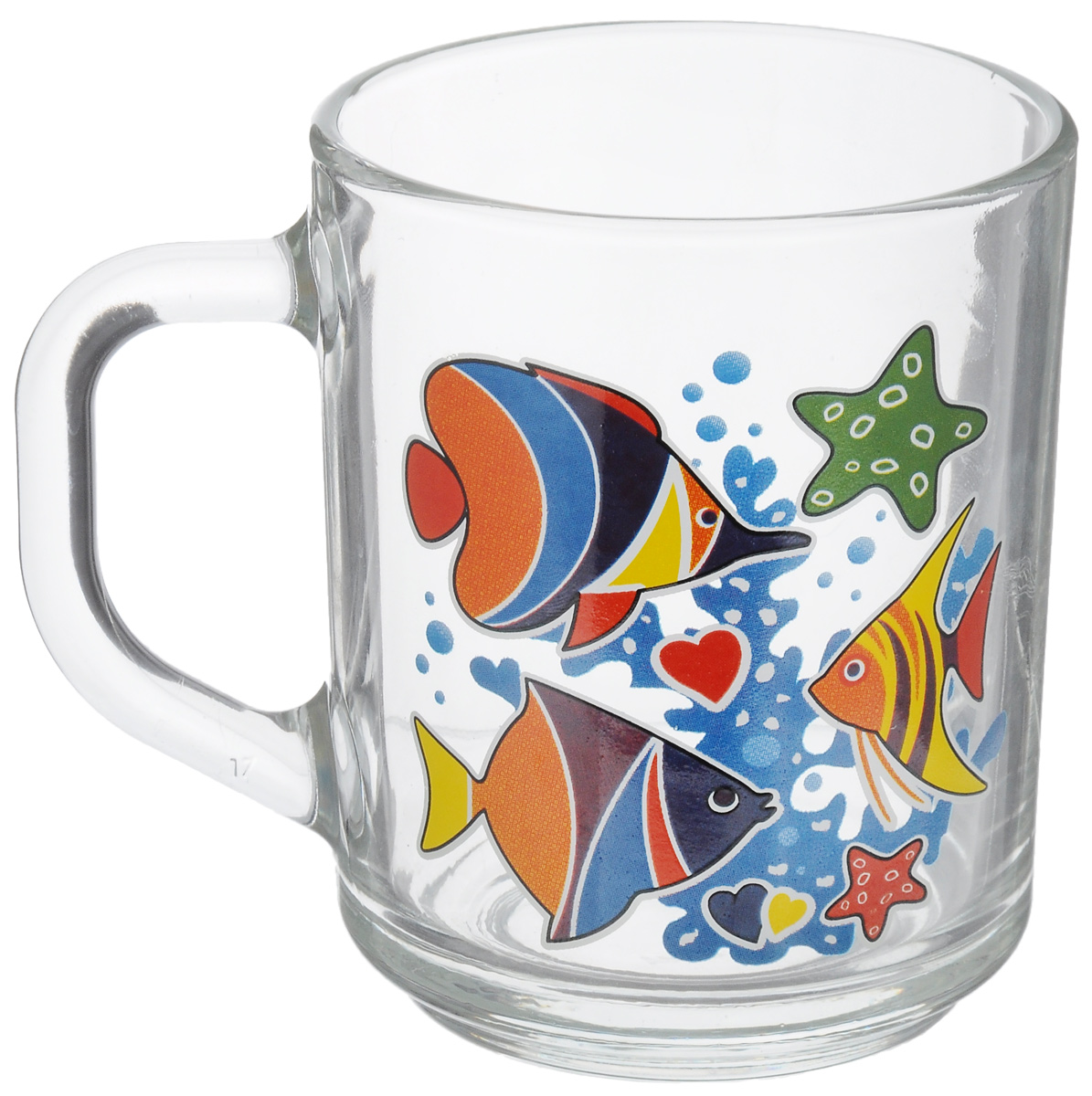 Кружка OSZ Green Tea. Яркие рыбки, 200 мл07с1335_прозрачный, синий, оранжевый Кружка OSZ Green Tea. Яркие рыбки, 200 мл07с1335_прозрачный, синий, оранжевыйКружка OSZ Green Tea. Яркие рыбки изготовлена из бесцветного стекла и украшена ярким рисунком. Идеально подходит для сервировки стола.Кружка не только украсит ваш кухонный стол, но и подчеркнет прекрасный вкус хозяйки. Диаметр кружки (по верхнему краю): 7 см. Высота кружки: 9 см.