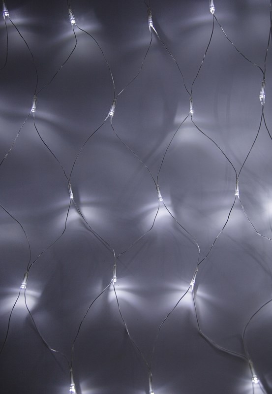 Гирлянда Neon-Night Сеть, 180 LED, цвет: прозрачный, белый, 1,8 х 1,5 м215-135 Гирлянда Neon-Night Сеть, 180 LED, цвет: прозрачный, белый, 1,8 х 1,5 м215-135Гирлянда-сеть представляет из себя прозрачное полотно в виде прямоугольника размером 1,8*1,5 метра, разбитого на равные ромбы, в углах которых находятся диоды белого цвета. Гирлянда-сеть при использовании на окнах или других поверхностях позволяет осуществить равномерную засветку по всей площади, для этого достаточно ее растянуть по периметру, используя, например, присоски с крючком.Данная гирлянда предназначена для домашнего использования и идеально подойдет для украшения стандартного 3-х створчатого окна в квартире или офисе.