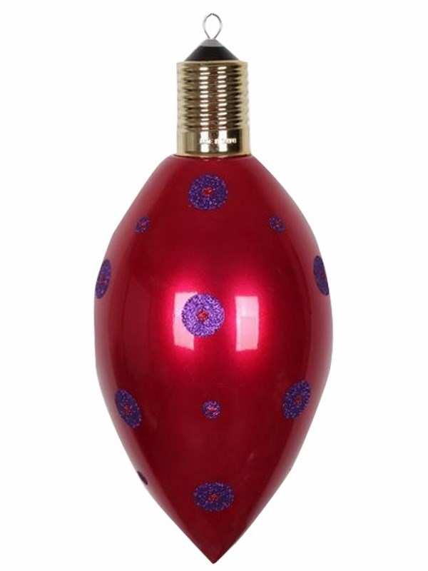 Украшение декоративное Neon-Night Клубничка, цвет: бордовый, 40 см502-292 Украшение декоративное Neon-Night Клубничка, цвет: бордовый, 40 см502-292Елочная фигура Клубничка 40 см, из пластика, цвет бордовый с фиолетовыми узорами
