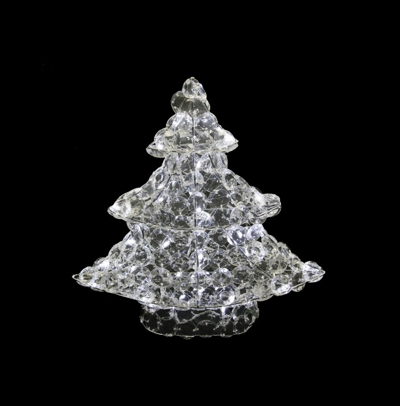 Фигура Neon-Night стеклянная Новогодняя Ель, светодиодная, 50 LED, с понижающим трансформатором, 40 см513-265 Фигура Neon-Night стеклянная Новогодняя Ель, светодиодная, 50 LED, с понижающим трансформатором, 40 см513-265Акриловые фигуры за несколько лет вызвали большой интерес у дизайнеров и частных клиентов. С каждым годом расширяется не только ассортимент акриловых фигур, но и появляются новые технологии нанесения акрила. Эти яркие, светящиеся объемные фигуры, состоящие из металлического каркаса, крупных акриловых кристалов и светодиодов, применяются для оформления и создания новогодней атмосферы в кафе, ресторанах, торговых центрах, магазинах, на площадях и перед входом, а также просто в частных домах и квартирах. Все фигуры укомплектованы понижающим трансформатором , что обеспечивает безопасность при контактировании, а так же имеют степень защиты IP 44, что позволяет использовать их как в помещении, так и на улице. Акриловая светодиодная фигура Новогодняя Ель высотой 40 см, светящаяся более чем 50 ярких диодов, выполнена по специальной технологии создания крупных акриловых кристалов. Она позволит Вам создать ту самую, настояющую новогоднюю атмосферу и принести сотни радостных улыбок.