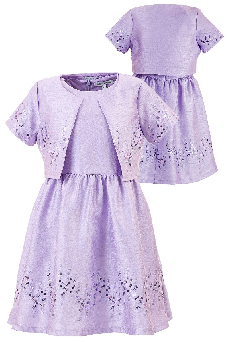 Платье для девочки Nota Bene, цвет: сиреневый. ND6404-53. Размер 98