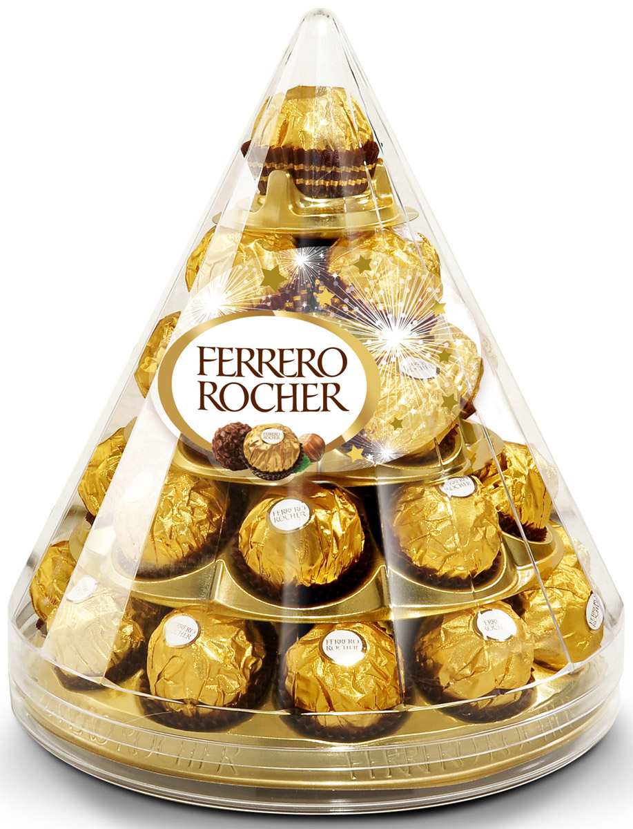 Ferrero Rocher конфеты хрустящие из молочного шоколада, покрытые измельченными орешками, с начинкой из крема и лесного ореха, 357 г77116593/77098313/77084347 Ferrero Rocher конфеты хрустящие из молочного шоколада, покрытые измельченными орешками, с начинкой из крема и лесного ореха, 357 г77116593/77098313/77084347Отборный цельный лесной орех в окружении молочного шоколада и нежного орехового крема, заключенные в хрустящую вафельную оболочку, покрытую шоколадно-ореховой крошкой.