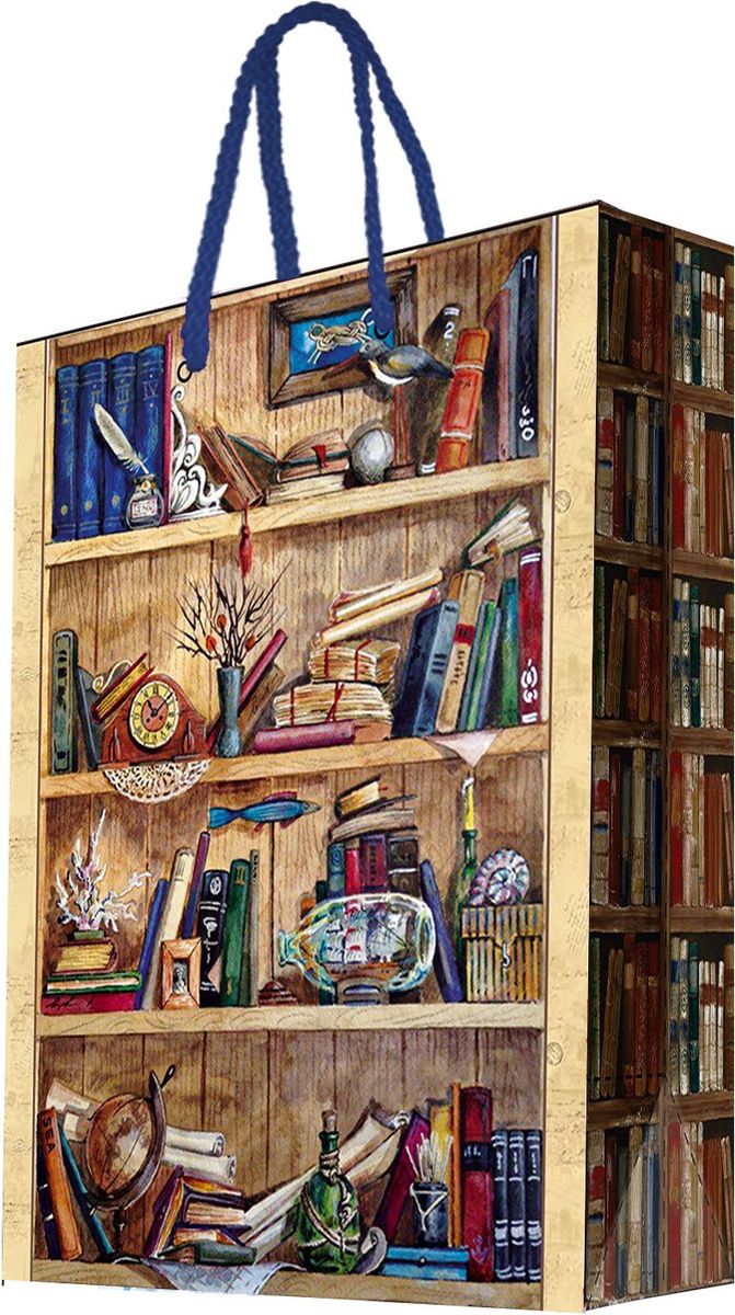 Пакет подарочный Magic Home Книжные полки, 11 х 13,7 х 6,2 см44169 Пакет подарочный Magic Home Книжные полки, 11 х 13,7 х 6,2 см44169Бумажный подарочный пакет Magic Home Ваза с розами, изготовленный из плотной бумаги, станет незаменимым дополнением к выбранному подарку. Дно изделия укреплено картоном, который позволяет сохранить форму пакета и исключает возможность деформации дна под тяжестью подарка. Пакет выполнен с ламинацией, что придает ему прочность, а изображению - яркость и насыщенность цветов. Для удобной переноски имеются две ручки в виде шнурков. Подарок, преподнесенный в оригинальной упаковке, всегда будет самым эффектным и запоминающимся. Окружите близких людей вниманием и заботой, вручив презент в нарядном, праздничном оформлении.Плотность бумаги: 140 г/м2.