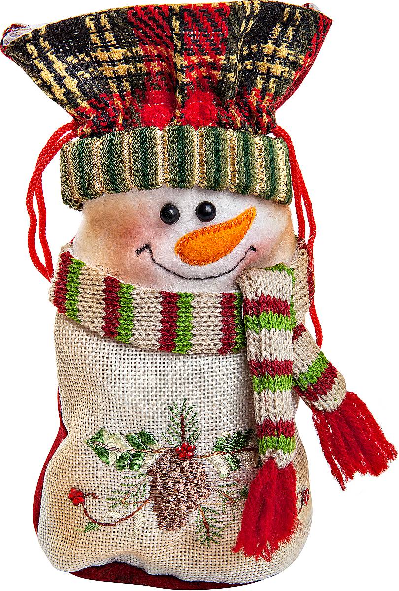 Мешок для подарков Mister Christmas Снеговик, длина 20 смCHL-368SM Мешок для подарков Mister Christmas Снеговик, длина 20 смCHL-368SMМешок для подарков Mister Christmas Снеговик выполнен из полиэстера в виде мягкой фигуры снеговика. В мешочек можно спрятать подарки. Такой аксессуар особенно актуален в преддверии новогодних праздников. Откройте для себя удивительный мир сказок и грез. Почувствуйте волшебные минуты ожидания праздника, создайте новогоднее настроение вашим дорогим и близким.