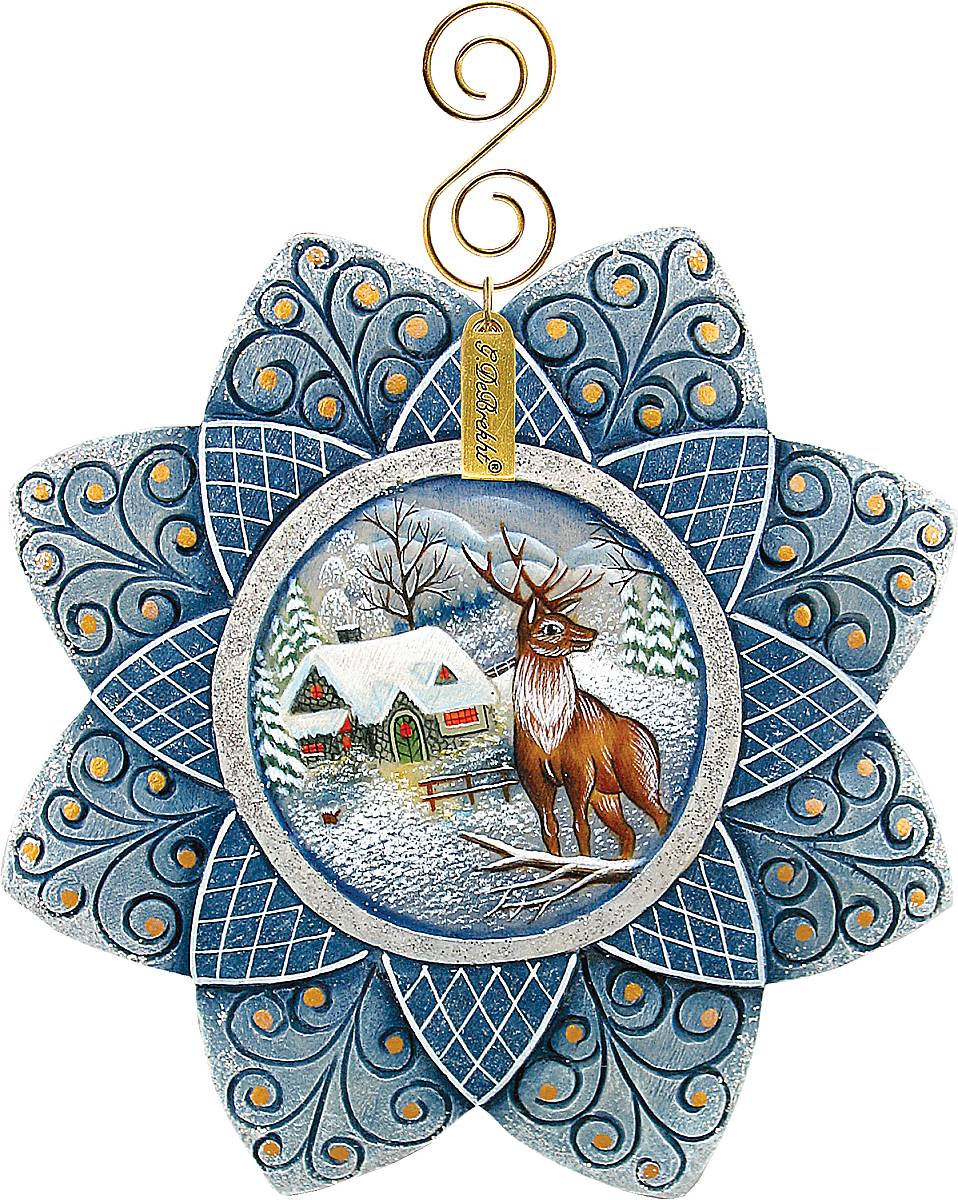 Украшение новогоднее подвесное Mister Christmas Снежинка, высота 10 смUS 610219 Украшение новогоднее подвесное Mister Christmas Снежинка, высота 10 смUS 610219Новогоднее подвесное украшение Mister Christmas Снежинка прекрасно подойдет для праздничного декора новогодней ели. Украшение выполнено из полистоуна. Для удобного размещения на елке предусмотрена петелька. Елочная игрушка - символ Нового года. Она несет в себе волшебство и красоту праздника. Создайте в своем доме атмосферу веселья и радости, украшая новогоднюю елку нарядными игрушками, которые будут из года в год накапливать теплоту воспоминаний.