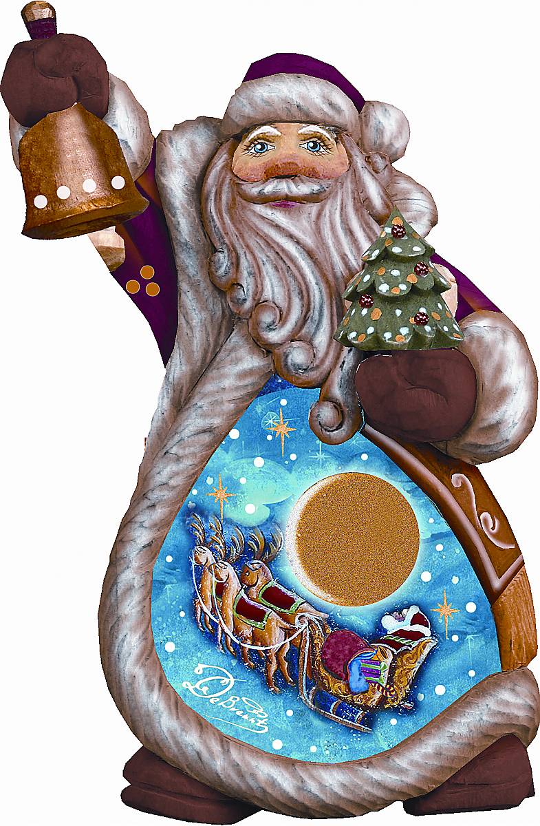Фигурка новогодняя декоративная Mister Christmas Дед Мороз, коллекционная, высота 10 см мягкая игрушка mister christmas дед мороз