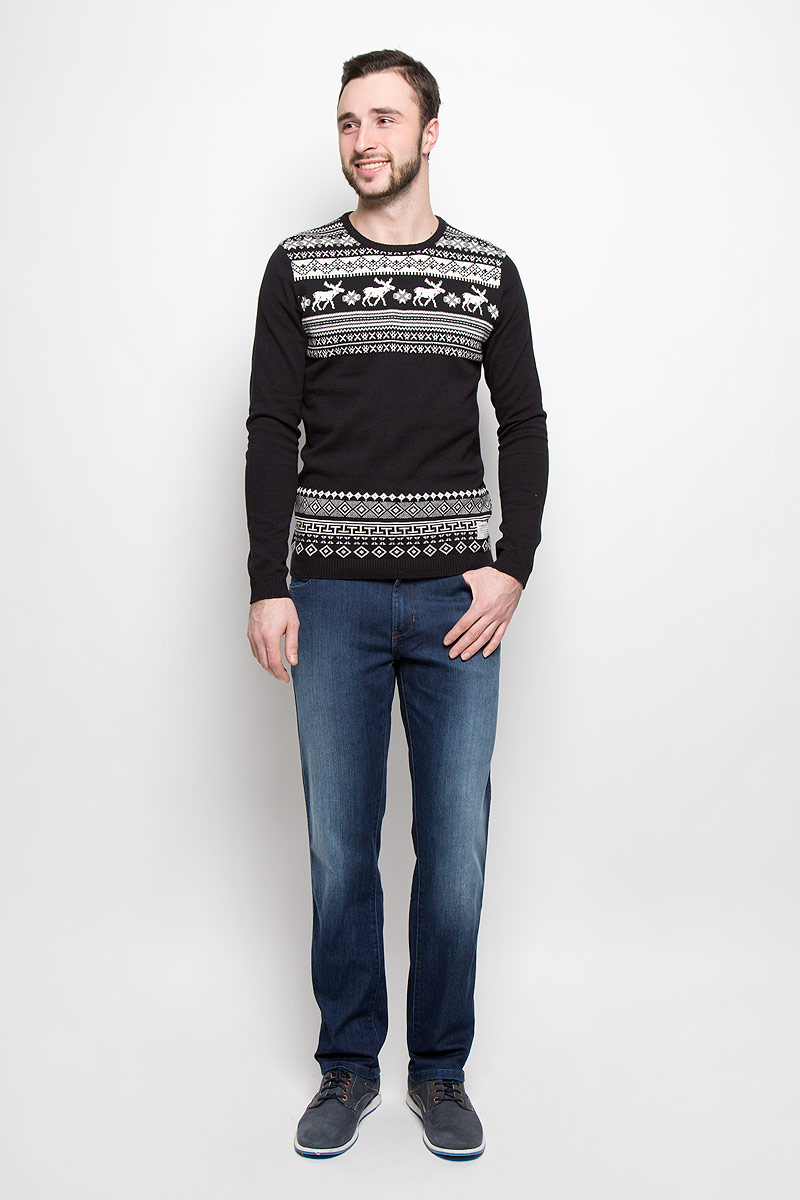 Джинсы мужские Wrangler Texas, цвет: темно-синий. W121EE77T. Размер 32-32 (48-32)W121EE77T Джинсы мужские Wrangler Texas, цвет: темно-синий. W121EE77T. Размер 32-32 (48-32)W121EE77TСтильные мужские джинсы изготовлены из эластичного хлопка с добавлением полиэстера. Джинсы прямого кроя и средней посадки застегиваются на пуговицу в поясе и ширинку на молнии. На поясе имеются шлевки для ремня. Спереди модель дополнена двумя втачными карманами и одним небольшим накладным кармашком, а сзади - двумя накладными карманами.