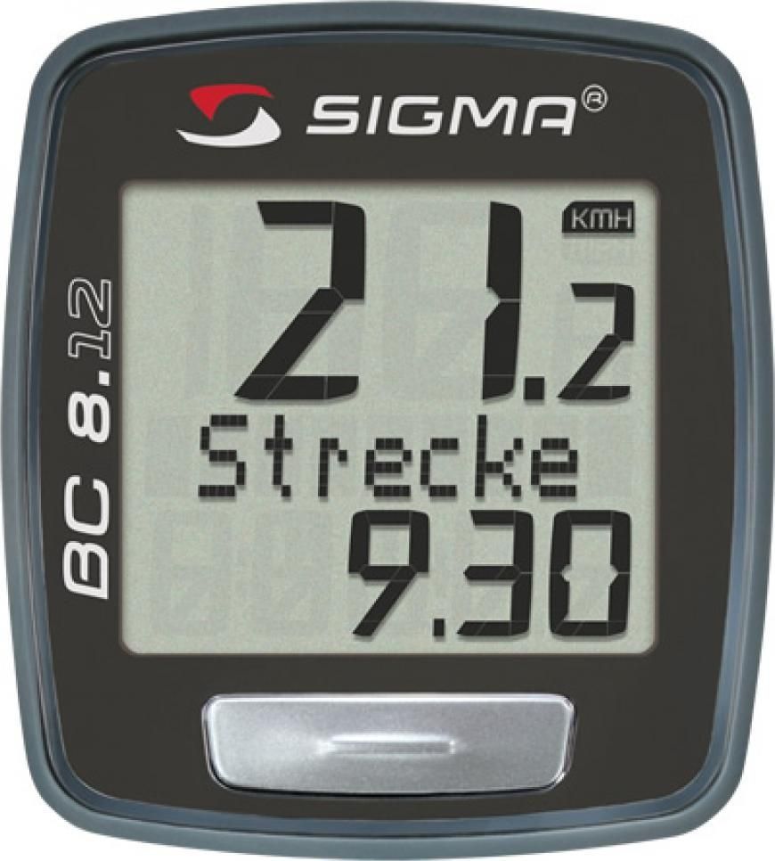 Велокомпьютер Sigma BC 8.12 Topline, 8 функцийSIG_08120 Велокомпьютер Sigma BC 8.12 Topline, 8 функцийSIG_08120Модель для тех, кто хочет сравнивать свою скорость в разные промежутки времени. Отлично подойдет для начинающих!Функции: - текущая скорость - средняя скорость - максимальная скорость - дистанция поездки - общий путь (не показывается во время движения) - время в пути - общее время за все поездки (не показывается во время движения) - часыХарактеристики: - Автоматическое включение/выключение при езде и остановке - Влагозащищен - Есть возможность подключения к компьютеру с помощью дополнительных аксессуаров