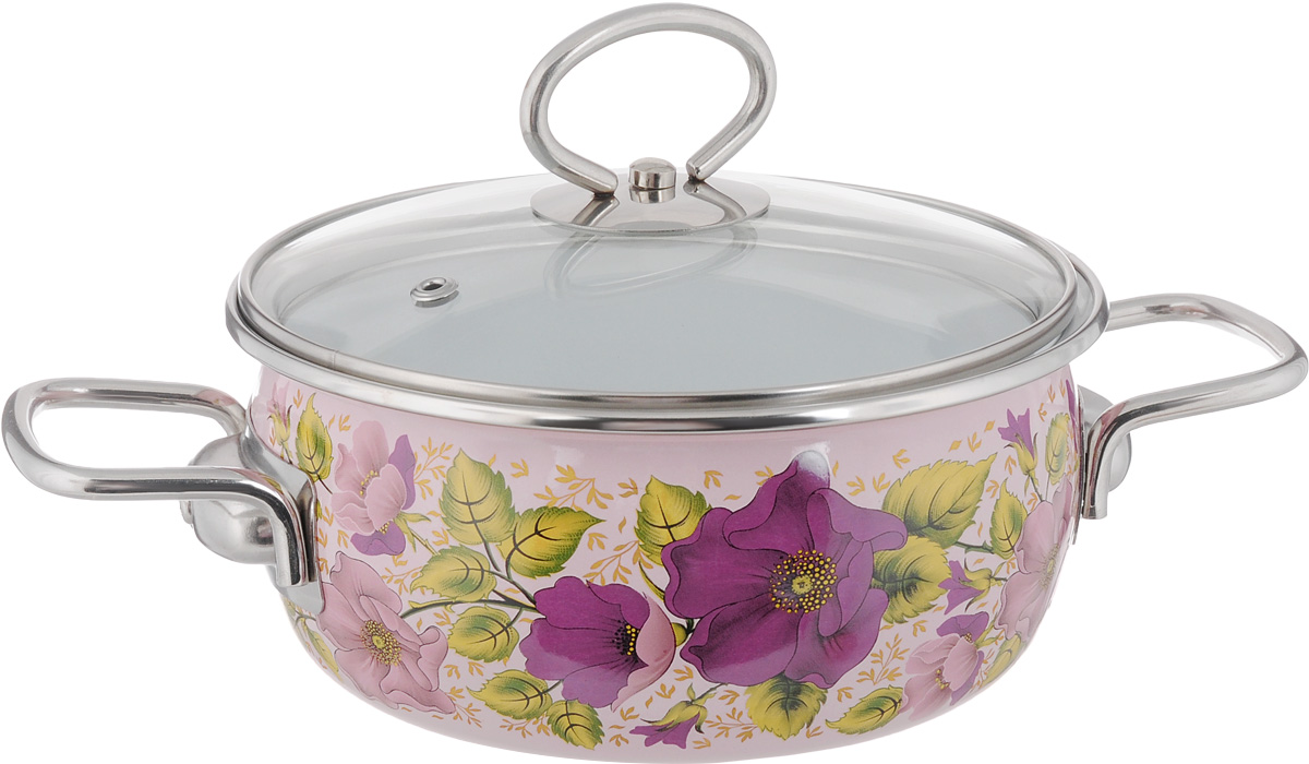 Кастрюля Vitross Violeta с крышкой, 1,5 л8SA165S Кастрюля Vitross Violeta с крышкой, 1,5 л8SA165SКастрюля Vitross Violeta изготовлена из высококачественной стали с эмалированным покрытием. Благодаря такому покрытию пища не пригорает и не прилипает к поверхности кастрюли, что позволяет готовить с минимальным количеством масла. Кроме того, эмалированное покрытие абсолютно безопасно для здоровья человека.Изделие оснащено ручками, выполненными из нержавеющей стали, и стеклянной крышкой с отверстием для выхода пара. Кастрюля подходит для использования на газовых, электрических, стеклокерамических плитах, а также на индукционных. Можно мыть в посудомоечной машине. Диаметр кастрюли: 16 см. Высота стенки: 8 см. Ширина кастрюли (с учетом ручек): 26 см.