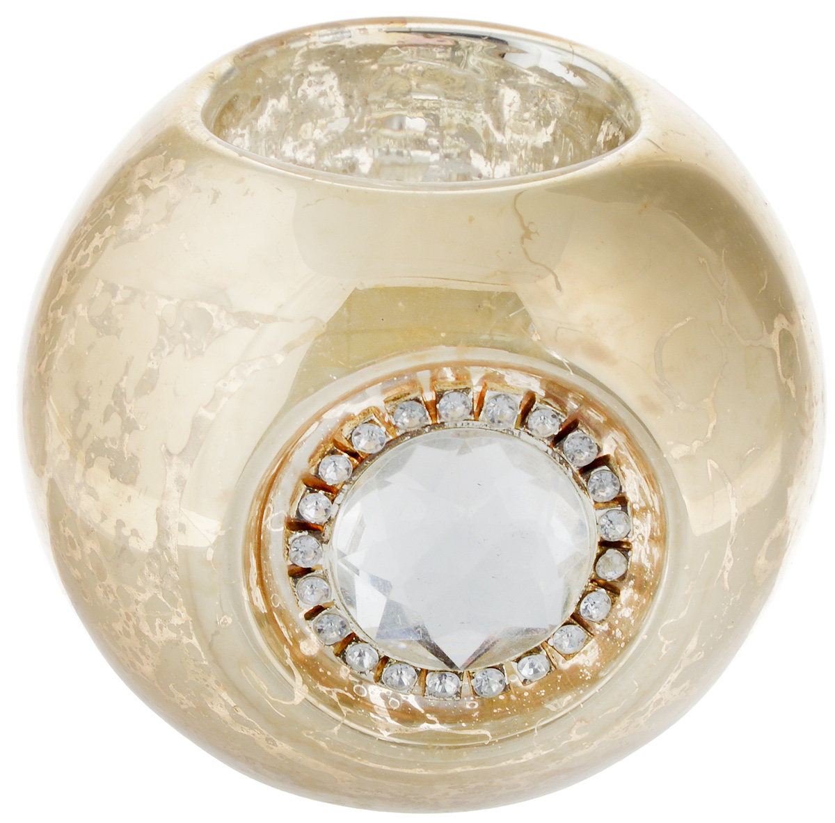 Подсвечник Lovemark Шарик, цвет: золотистый, диаметр 8 см9645140 Подсвечник Lovemark Шарик, цвет: золотистый, диаметр 8 см9645140Подсвечник Lovemark Шарик изготовлен из стекла и украшен крупным граненым камнем и стразами. Предназначен для чайных свечей. Такой подсвечник отлично украсит интерьер дома в преддверии Нового Года. Откройте для себя удивительный мир сказок и грез. Почувствуйте волшебные минуты ожидания праздника, создайте новогоднее настроение вашим дорогим и близким.Диаметр отверстия для чайной свечи: 4 см.